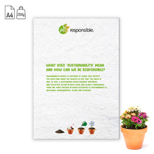 Samenpapier Fleur - A4 | Premium Qualität | 200 g/m² | Vollfarbe 