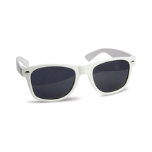 Sonnenbrille Miami - Aufdruck | UV400 | Vollfarbe | Farbig | Glänzend  | 9186700 Weiß