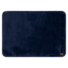 Fleece-Decke Finja | 120 x 150 cm | Polyester | Sherpa-Rückseite | 201566 weiß/navy