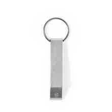 Flaschenöffner mit Schlüsselring - Eco | Recyceltes Aluminium |  Gravur & Druck | 151908 Silber