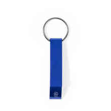 Flaschenöffner mit Schlüsselring - Eco | Recyceltes Aluminium |  Gravur & Druck | 151908 Blau