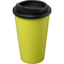 Coffee to go Becher Aurelio | 350ml | Isoliert | Recycelter Kunststoff  | 92210691 Schwarz / Lime
