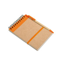 Recyceltes Notizbuch 70 Seiten | A6 | 8763789 Orange