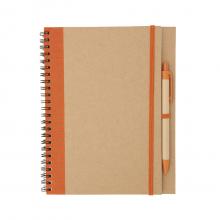 A5 | Notizbuch | Mit Stift | Recyclingkarton | 153437 Orange