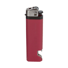 Unilite Feuerzeug M3L - Flaschenöffner | Feuerstein | Aufdruck bis 4 Farben  | 72420633 Rot