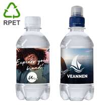 Wasserflaschen R-PET - 330 ml | Stilles Wasser| Vollfarbe Etikett | 4333001 
