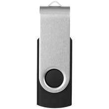 USB-Stick Rotate - Schnell | Silber Kappe + Farbiger Stick  | 2 GB | Gravur & Druck | DEmaxs038 