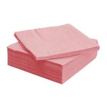Lunchserviette Runa  - Farbig | 33 x 33 cm | 3-lagig | 1/4 Falz | 1 Farbe - Oberseite | 282596c Pink