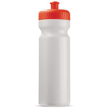 Sportflasche BASIC | 750 ml | BPA frei | Vollfarbe | 9198797FC Weiß/Rot