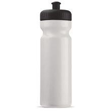 Sportflasche BASIC | 750 ml | BPA frei | 9198797 Weiß/Schwarz