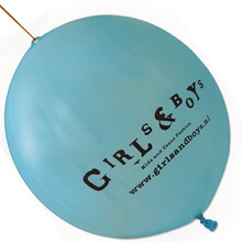 Punchballon mit Logo | 45 cm | 947003 Hellblau
