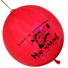 Punchballon mit Logo | 45 cm | 947003 Rot
