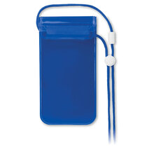 Wasserdichte Handyhülle | PVC | Polyesterkordel | Touchscreen  | 8798782 Transparent Blau