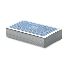 Spielkarten mit Kunststoffbox  | Aufdruck Box | Klassisch | 8798614 Blau