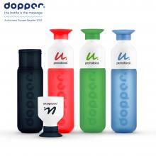Dopper Flasche - 450 ml | Wasserflasche mit Becher | Trinkwasserprojekt | 530009CM 