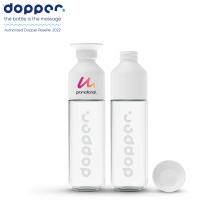 Dopper Glas - 400 ml | Glasflasche mit Becher