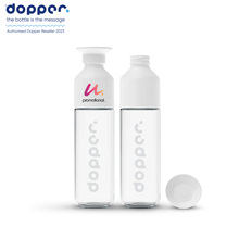 Dopper Glas - 400 ml | Glasflasche mit Becher