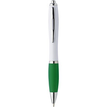 Kugelschreiber Rio | farbiger Griff | Vollfarbe  | Maxs023 Weiß/Grün