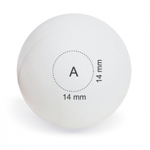 Tischtennisball Heemskerk - 3 Sterne | Weiß | Ø 40mm | Vollfarbe | 113009 