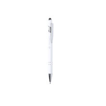 Touchpen Kugelschreiber Leo | Metall | Gravur &  Vollfarbe | max050 Weiß