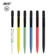 Kugelschreiber Media Clic - Bio | BIC | Farbig + schwarzer Clip |  Biologisch abbaubar
