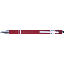 Touchpen Kugelschreiber Leo | Metall | Gravur &  Vollfarbe | max050 Rot