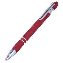 Touchpen Kugelschreiber Leo | Metall | Gravur &  Vollfarbe | max050 Rot