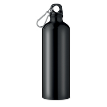 Trinkflasche Sam - 750 ml | Aluminium | Karabiner | 8759350 Schwarz