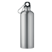 Trinkflasche Sam - 750 ml | Aluminium | Karabiner | 8759350 Matt (Silber)