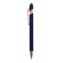 Touchpen Kugelschreiber Leo | Metall | Gravur  | max054 Dunkel Blau