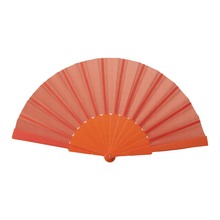 Fächer Miguel - Kunststoffgriff | Farbig | Kleiner Druckbereich | 83761252 Orange