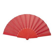 Fächer Miguel - Kunststoffgriff | Farbig | Kleiner Druckbereich | 83761252 Rot