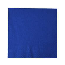 Lunchserviette Stena M - Farbig | 33 x 33 cm | 3-lagig | 1/4 Falz | Vollfarbe - Oberseite | 17045 Blau