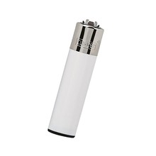 Clipper Feuerzeug - Opaque | Rund | Aufdruck 1farbig | 34017 Weiß