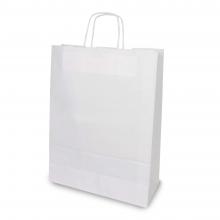 Kraftpapiertasche | Groß A3 | Braun und weiß | Schnelle Lieferung | maxpA3 
