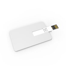 USB Kreditkarte - Schnell | Vollfarbe | 2-64 GB | DE69creditcard Weiß