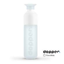 Dopper Flasche - 450 ml | Wasserflasche mit Becher | Trinkwasserprojekt | 530009CM Weiß