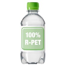 Wasserflaschen R-PET - 330 ml | Stilles Wasser| Vollfarbe Etikett | 4333001 Lime