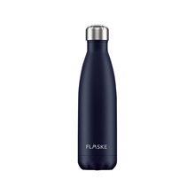 Thermosflasche Flaske - 500ml | Edelstahl | Doppelwandig | Aufdruck oder Gravur | Flaske500 Dunkel Blau