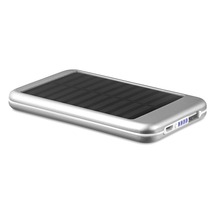 Powerbank Solar Eco  | 4000 mAh | Aufdruck | 8799075 Matt (Silber)
