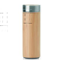 Thermosflasche | Edelstahl | Bambus | 400 ml | 8759421 Holz