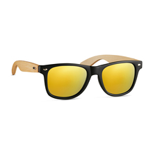 Sonnenbrille Bambu | UV400 | Bambus | Aufdruck & Gravur | 8759617 Gelb