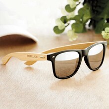 Sonnenbrille Retro | UV400 | Bambus | Gravur