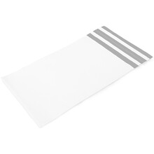 Versandtasche "Mika" - groß | 45 x 55 + 5 cm | Plastikfolie | 2 Streifenverschluss | 366057_2 Weiß