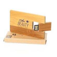 USB Kreditkarte - Bambus | 16 GB | Aufdruck | DE156445 