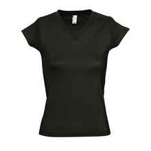 T-Shirt | V-Ausschnitt | Damen | 150g/m² | 87511388 Schwarz
