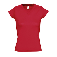 T-Shirt | V-Ausschnitt | Damen | 150g/m² | 87511388 Rot