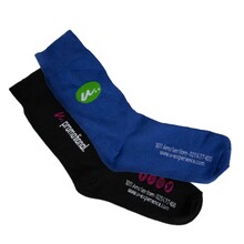 Recycelt Socken | Maßanfertigung | Unifarben | Mit eingewebtem Logo