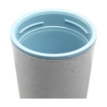 Circular&Co® Becher White - 340 ml | Recycelt | Weiß + Farbiger Deckel | BPA-frei | 73W044 