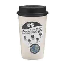 Circular&Co® Now Cup - 340 ml | Recycelt | Farbig |  BPA-frei | 73W126 Schwarz